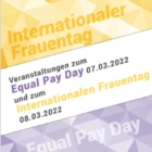 Aktionen zum Equal Pay Day und zum internationalen Frauentag