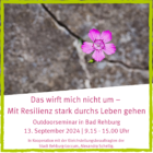 Outdoorseminar zum Thema Resilienz