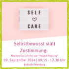 Seminar Selbstbewusst statt Zustimmung am 9. September 2024