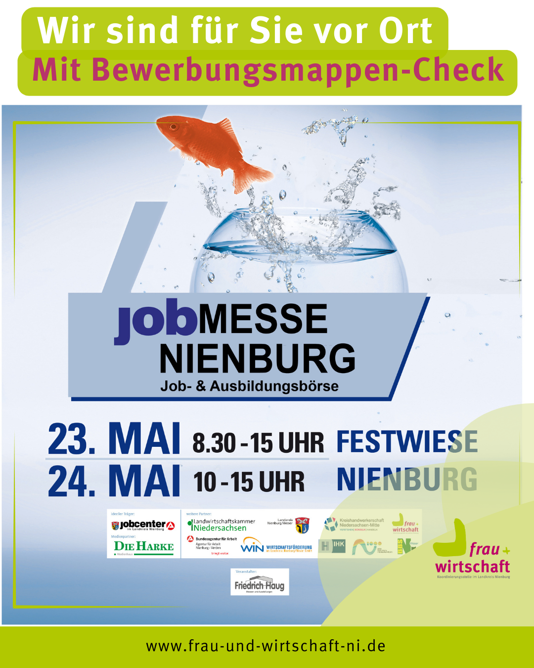 Wir sind auf der Jobmesse in Nienburg