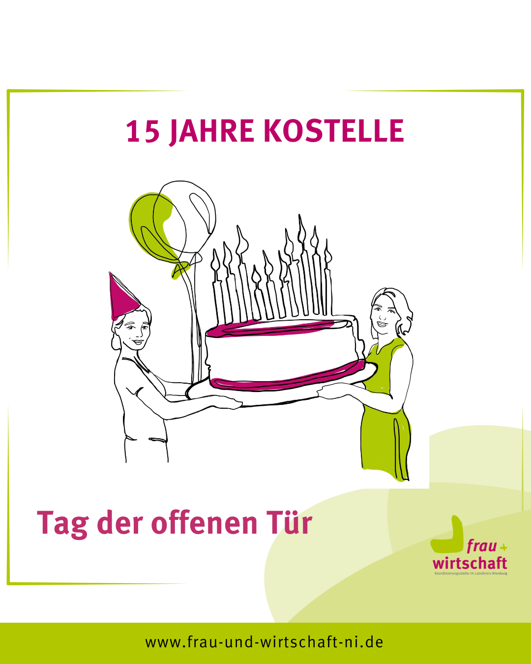 🎉 15 Jahre frau+wirtschaft – Feiern Sie mit uns! 🎉