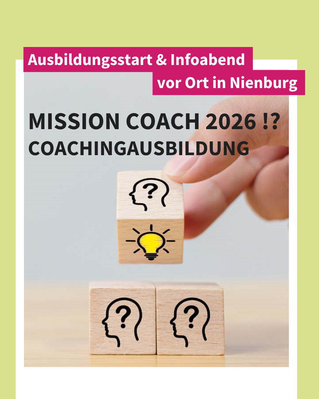 Coachingausbildung Nienburg – Infoabend am 12. Juni 2025