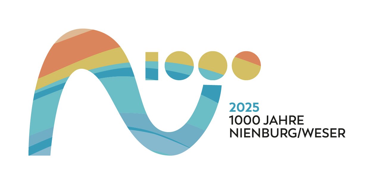 Stadt Nienburg Jubiläums Logo 1000 Jahre