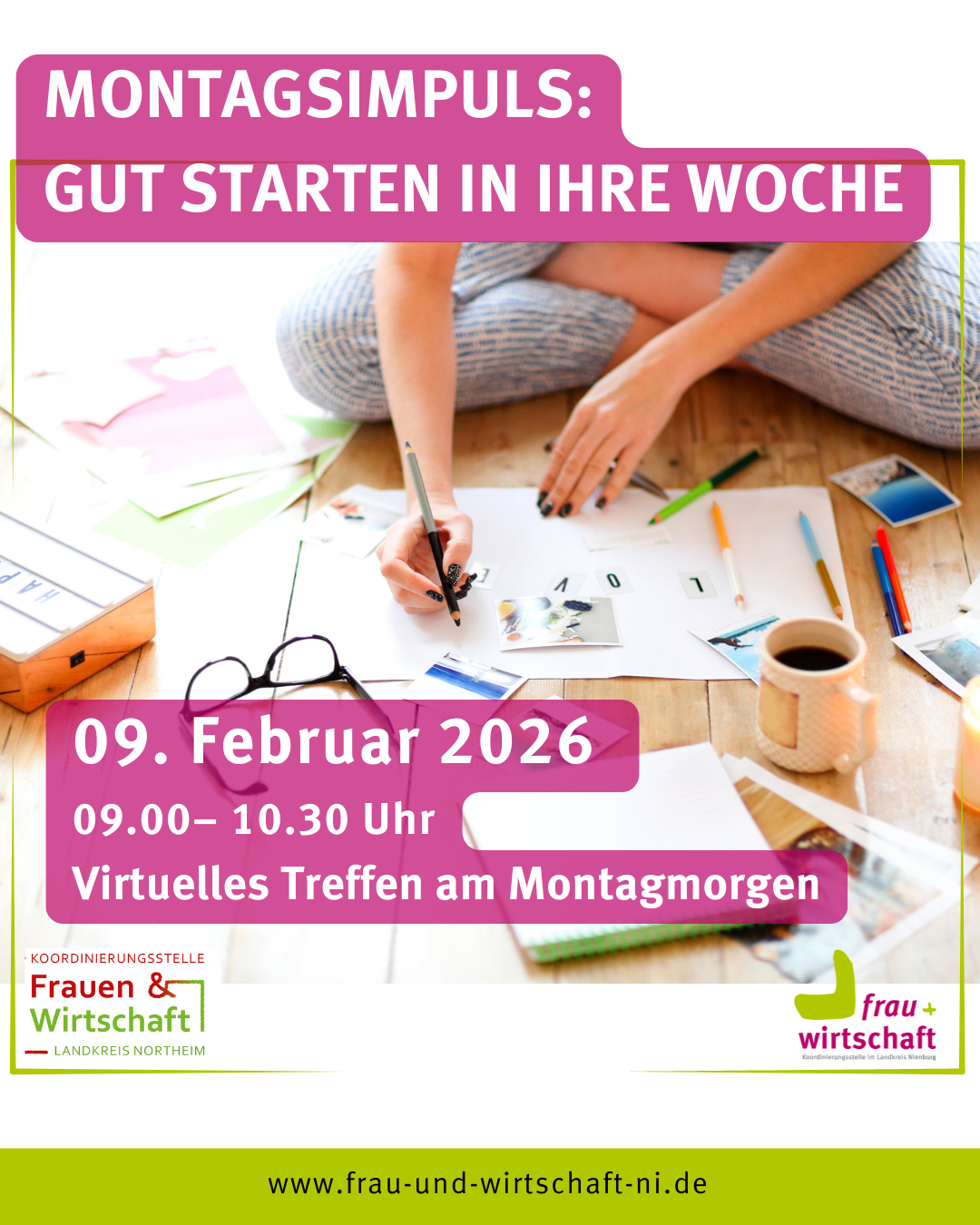 Montagsimpuls: Gut starten in Ihre Woche- Mein Visionboard & ich