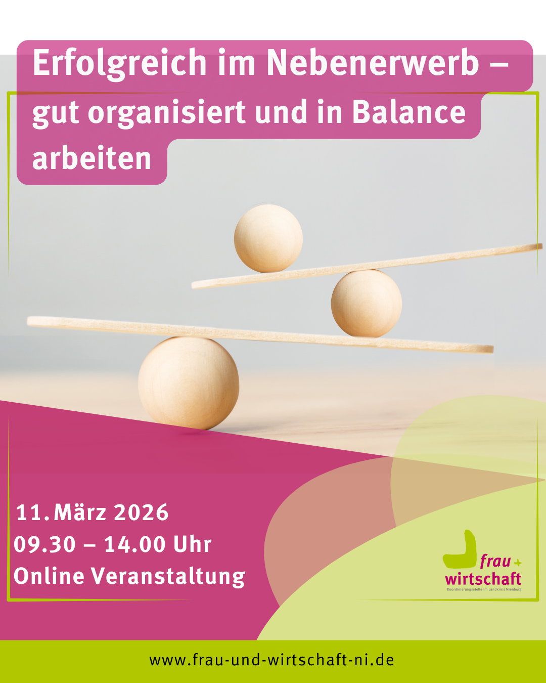 Erfolgreich im Nebenerwerb – gut organisiert und in Balance arbeiten