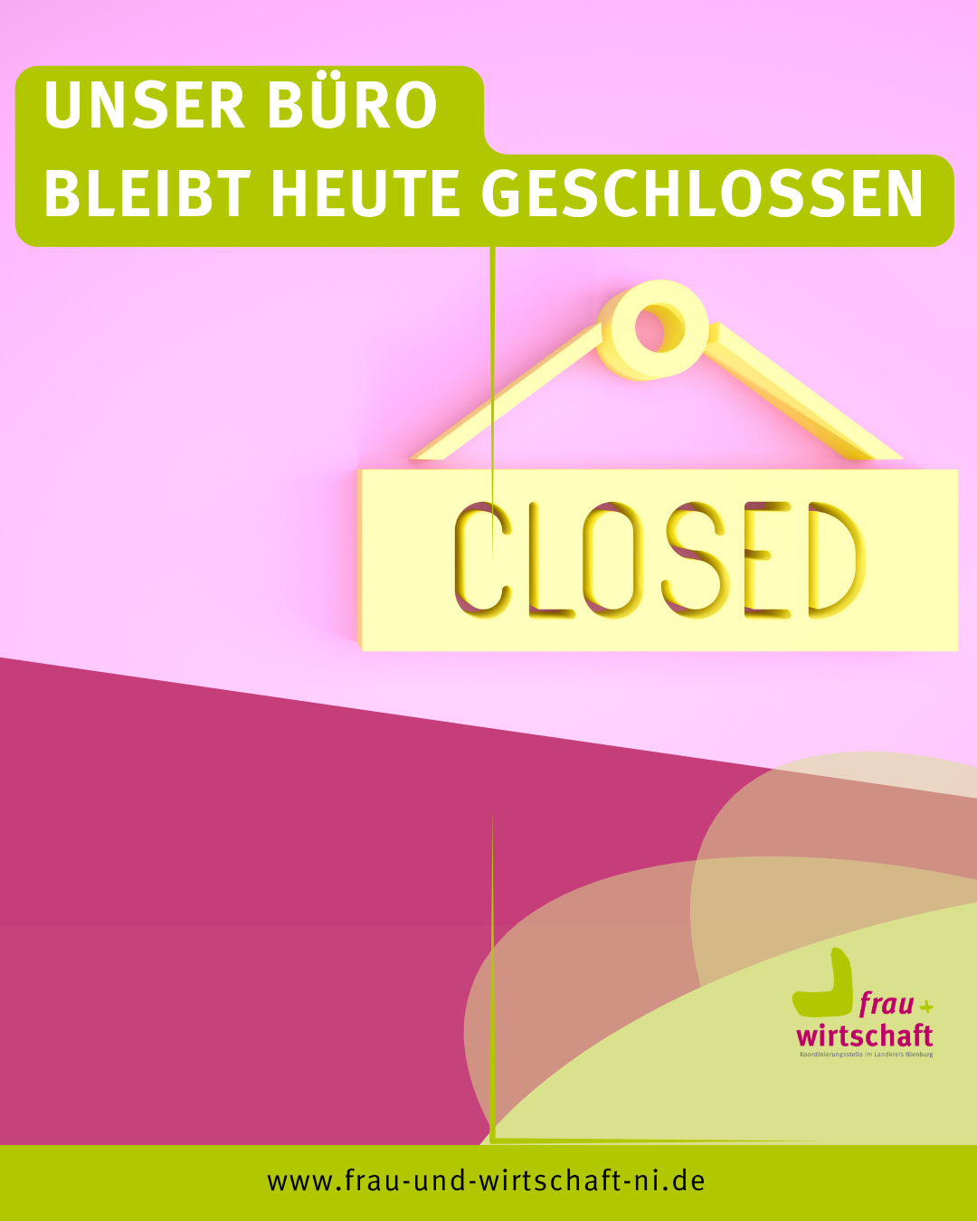 Die KoStelle bleibt heute geschlossen