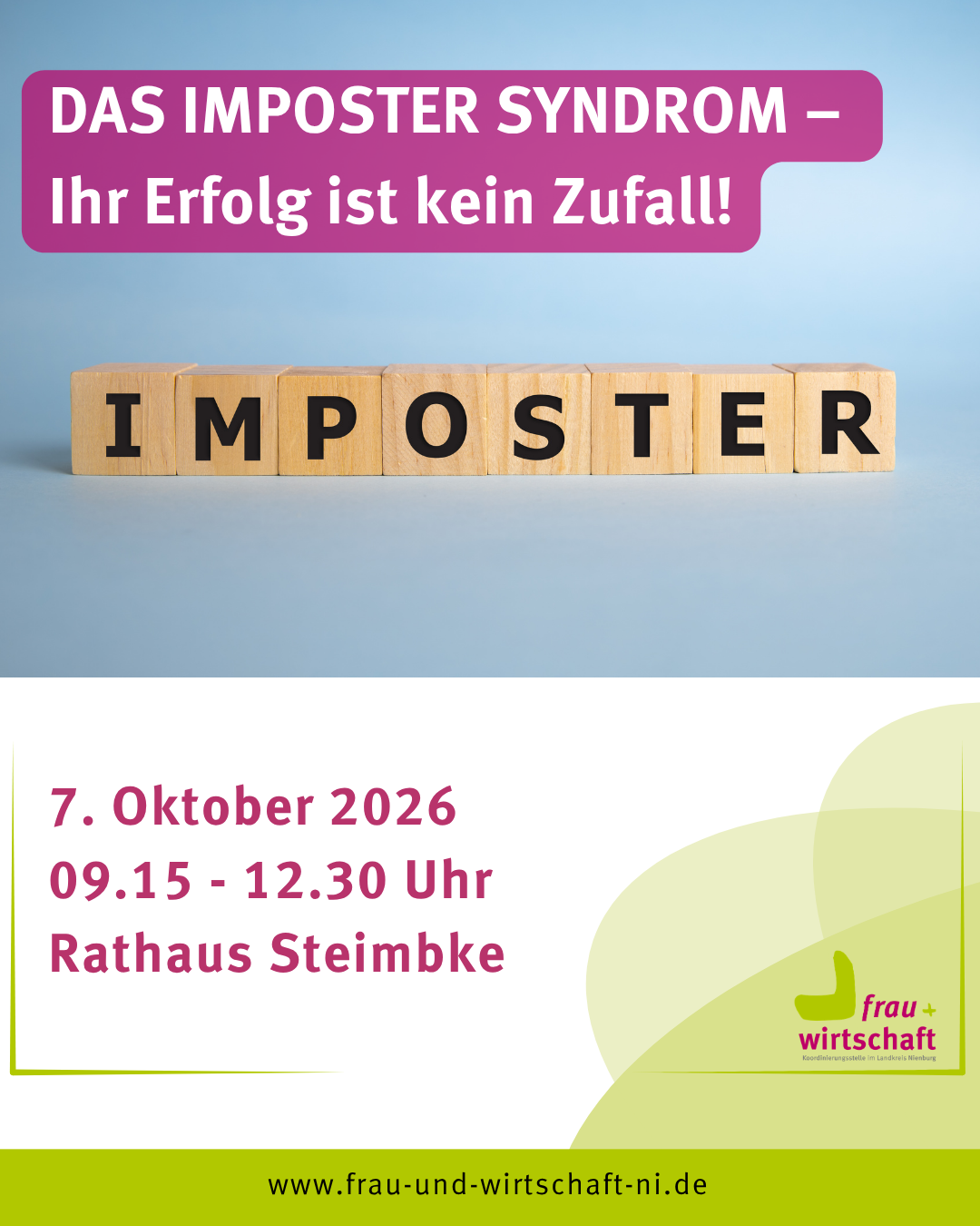 Impostersyndrom – Ihr Erfolg ist kein Zufall!