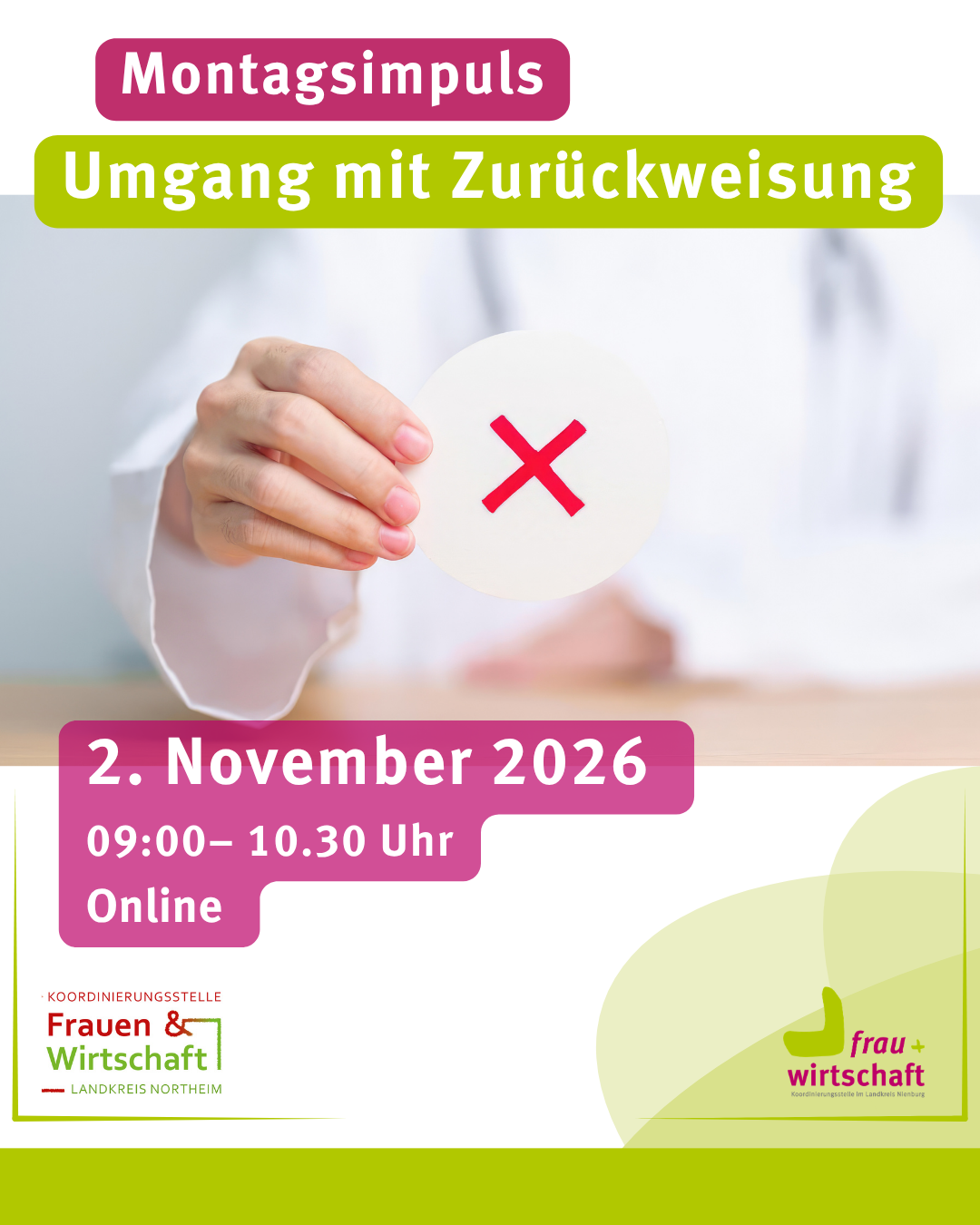 Montagsimpuls: Umgang mit Zurückweisung